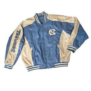 UNC North Carolina Jacket L Tar Heels Steve & Barry’s Letterman Faux Leather